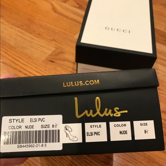 Nude PVC clear sandal heels - Picture 6 of 6